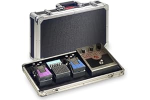 Stagg UPC-424 Flight-case ABS pour Pédale d'Effet Guitare Argenté