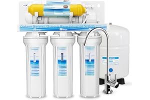 Geekpure 6-stage sistema de filtro de agua de ósmosis inversa con diferentes minerales filter-75gpd