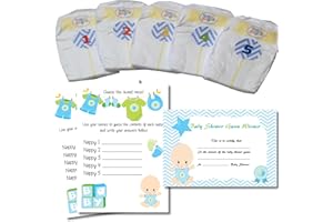 RAINBOW SENSATION Dirty Nappy Baby Shower Game 10 20 30 Players Girl Boy Neutral Game Prize (20 Players, Blue - Boy)