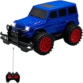 Giffy/Oyuncak Uzaktan Kumandalı Pilli Full Fonksiyon Işıklı Drift Atabilen OffRoad Y&uuml;ksek Teker Araba Jeeep (Mavi Kapalı)