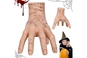 MaibaoteMbt Mano per Decorazione di Halloween, Addams Mano, Spaventose Hand per Halloween, Mano di mercoledì, Halloween Family Hand, per Decorazioni Festival Cosplay, Halloween, Carnevale