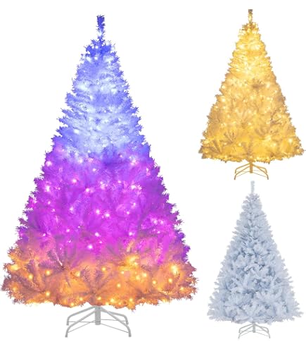 Sapin De Noël Lumineux LED Hologram 37 Cm - Arbre Moderne Holographique Pour Intérieur Et Extérieur