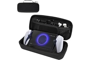 TiMOVO Étuis Compatible avec Manette PS5 Portal 2023, Housse de Transport pour Sony PlayStation Portal, Coque de Protection en EVA, Sac de Rangement pour Accessoires de Contrôleur, Noir