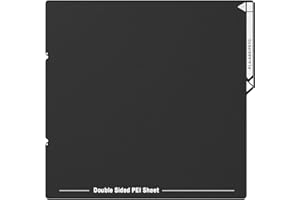 ALADRS Kobra S1 platforma magnetyczna PEI ze stali sprężynowej, dwustronna, czarna, strukturalna, elastyczna płyta konstrukcyjna, elastyczna płyta do drukarki 3D Anycubic Kobra S1, Kobra S1 Combo, 264 x 276