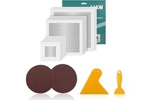 WanderGo 18 Pcs Wall Patch Repair Kit, 2/4/6inch Self Adhesive Drywall Patch Repair Kit for Repairing Damaged Walls or Ceiling Repairs