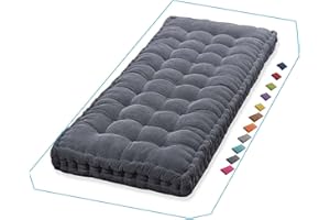 MIECOAE Bankauflage, Sitzkissen Bank, Rutschfestes Bankkissen Outdoor, Sitzpolster Indoor, Gartenbank Kissen 120, 100, 150, 150x45, 150x55, 150 x 40, Sitzauflage Bank für Garten, Terrasse, Schaukel(Dark Gray