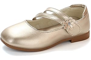 New front Girls' Mary Jane Princess Strap Flat Ballet Flats School Shoes Children Elegant Cosplay Shoes Parties Weddings Velcro Sandals Party Birthday Halloween