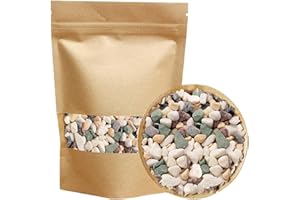 Fizdoqg Pierres décoratives 900 g - Pierres décoratives blanches pour vases, petites pierres décoratives pour pot de fleurs, aquarium, plantes succulentes, aménagement paysager, maison et jardin