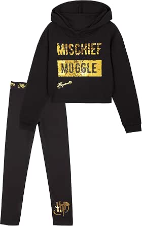 HARRY POTTER Felpa Corta con Cappuccio per Bambina E Ragazza E Leggings in  Cotone 6-14 Anni, Abbigliamento Ufficiale, Magiche Idee Regalo : Amazon.it:  Abbigliamento