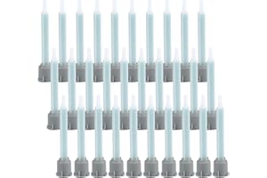 YILIYA 30 Pz Ugello di Miscelazione Statica,Ugelli per Miscelazione Epossidica,Miscelazione Statica Bocca,Miscelatori per Colla Bicomponente(Rapporto Applicatore 1:1)