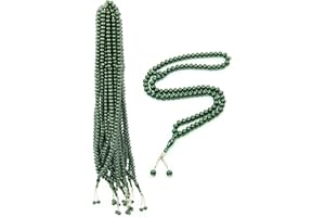 ‎IHVAN ONLINE ihvan online, Tasbih Gebetskette 99, 10 Stück Muslimische Gebetskette, Islamische Rosenkranz, Dhikr, Tasbeeh Bulk, Misbaha, Masbaha, Tespih, Acryl, islamische Geschenke, Dunkelgrün