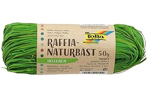 Folia Raffia Natural Raffia 50 g Light Green
