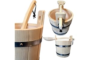 ‎WEIGAND WEIGAND® Saunazubehör Set SPEZIAL I Saunakübel & Saunakelle I Die Kelle dient als praktischer Tragegriff I Saunaeimer mit Einsatz I Kübel I Eimer I Saunazubehör I Spezial-Set