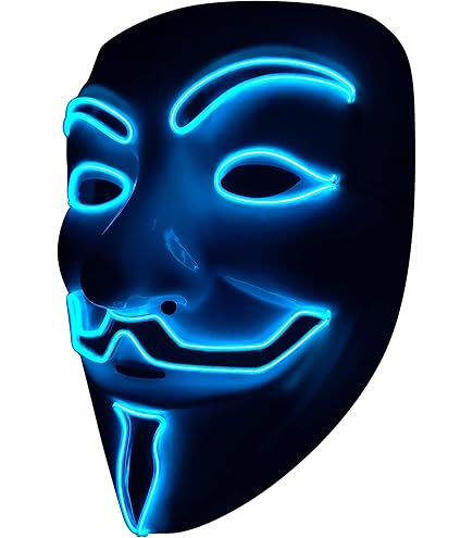 Masque Demi-Visage Sourire Diabolique - Halloween Cosplay Accessoire