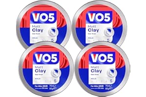 BRAND VO5 VO5 Extreme Style Matt Clay Extra Hold For Sculpted Texture And Choppy Matt Finish All Day Hold, 75 ml (Pack Of 4)