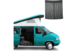 tivekeo Zanzariera Auto Sostituzione per VW T4 1999-2003, Zanzariera Porta Laterale dell'auto, Rete per Insetti Magnetica a Strato Singolo per Campeggio