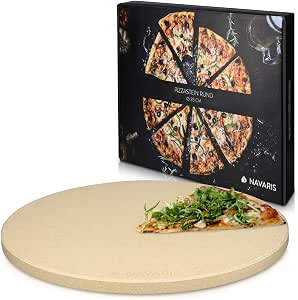 Navaris Pietra Refrattaria per Pizza XXL Ricettario - Cuocere nel Forno di  Casa Pane Pizze - Teglia Rotonda Ø 35cm Cordierite - Cottura Fino a 800° :  Amazon.it: Casa e cucina