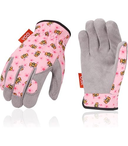 Guanti Da Lavoro Bambini 3 Paia - Antiscivolo, Colorati, Taglia 6-8 Anni