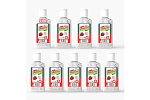 PRACTICOSA Gel Hidroalcohólico 60ML 70% Alcohol (Fresa) [9 Unidades] Fabricado en España