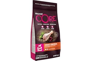Wellness CORE Original, Croquettes pour Chien de Petite Taille, 100% Naturelles, Protéines de Haute Qualité, Dinde/Poulet, 1.5 kg