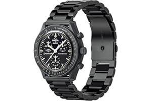 STANCHEV Pasek do zegarka Moonswatch, metalowy pasek kompatybilny z Omega X Swatch Moonswatch Speedmaster/Rolex/SEIKO Etc 20 mm Watch, szybko zwalniany pasek zastępczy ze stali nierdzewnej Omega Moonswatch