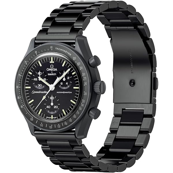 Swatch BIOCERAMIC MISSION TO THE MOONPHASE - NEW MOON - Black