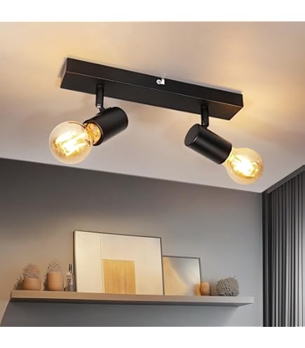 Faretto Da Binario Per Lampadina GU10 - Nero, In Alluminio - Per Illuminazione Diretta - Design Moderno - Foto 2