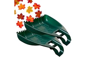 STORM TRADING GROUP Set of 2 Leaf Grabber Garden Waste Rubbish Cleaning Tool Strong Leaf Collector Lightweight & Easy to Use Ideal For Grass, Leaves, Soil, Scoop Collector With Strong Secure Grip