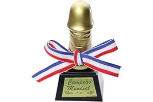 inhzoy Trophée de Partie d'or de Nouveauté Créative Accessoires Drôles d'accessoires Prop Jouets Cadeau pour Bachelor Party Trophée de la Coupe