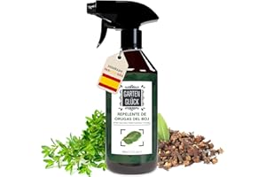 Garten Glück® Spray Repelente Orugas con Aceite de Citronela - Fácil de Usar - 500ml - Actúa Contra Oruga, Polillas, Pulgones - Seguro para Mascotas - Alternativa a Insecticida Orugas