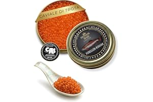 SEPEHR DAD CAVIAR Sepehr Dad trota caviale | Caviale rosso | Certificato ASC | alta qualità | 400 g (2 x 200g)