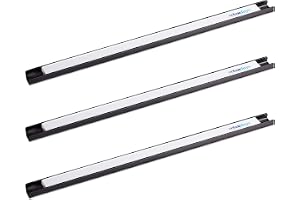Relaxdays magnetlist 3-pack, för verktyg, stark magnetisk, svart