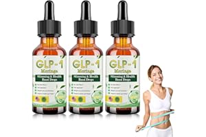 ORKNGLOWY 3PCS GLP-1 Health Boost Drops, GLP-1 Health Boost Dr-ops, Natural Plant Extract Concentrate, Organic Moringa GLP-1 Metabolic Balance Drops, Firming Skin Suitable, Unisex for All Skin Types