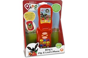 Bing - Flip & Learn Phone For Kids - Interactive Learning & Child Development, Listening, Coordination, Communication, Colours & Numbers Recognition - Features Fun Activities & Sounds, 18 Months+