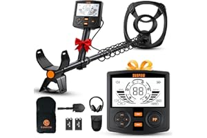 SUNPOW Metal Detector Professionale per Adulti – Alta Precisione con Chip DSP, Bobina Impermeabile 30 cm IP68, LCD Retroilluminato 2X, 5 Modalità, 25 cm Profondità, Struttura Robusta OTMD14