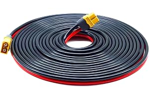 iHaospace XT60 förlängningskabel 5 m soldriven XT60 hona till hane, 5 m förlängningskabel 12 AWG kompatibel med Anker EcoFlow