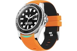 Fullmosa Silikonowe paski do zegarka, 22 mm, 20 mm, 24 mm, bez przerw, kompatybilne z Samsung Galaxy Watch 6, 5, 4, 3, Galaxy Watch 46 mm, 42 mm, Garmin, Fossil, Seiko, Citizen