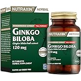 Nutraxin Herbal Ginkgo Biloba+ 120 mg 60 Tablet Takviye Edici Gıda
