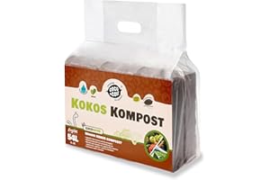 COCO&COIR EVERYTHING IN A NUTSHELL Coco&Coir® 6 x 650 (9L) Kokoserde | Kokosblumenerde| Kokospflanzerde | Kokos-Kompost | Blumenerde aus Kokosfaser | Kokostorf | Kokoseinstreu Bodengrund für Reptilien | 100% natürlich | | Kokoshumus