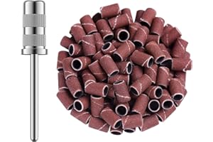 ‎MELODYSUSIE MelodySusie 100stk Schleifhülsen Schleifbänder Schleifkappen 180" Nagelfräser Aufsatz für Nageldesign Nagelkunst