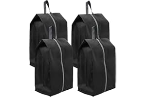 BILIPLE Schuhtasche 4 Set Wasserfeste Schuhbeutel Reise Schuhsack Koffer Schmutzabweisender Schuhsack Reise für Schuhe für Trennung von Schuhen Kleidung Reisezubehör （ X-Large）