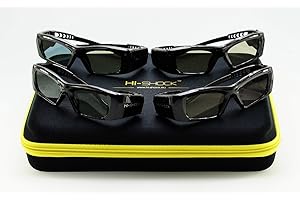 ‎HI-SHOCK 4X Hi-Shock DLP Pro 7G Black Diamond | DLP Link 3D Brille komopatibel mit DLP 3D Beamer | wartungsfreier Li-Akku & Pi-Zelle [96-200 Hz | Akku]