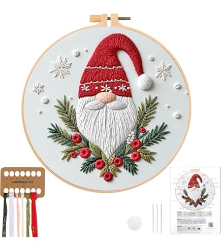 Kit De Démarrage De Broderie De Noël, 4 Ensembles, Kit De