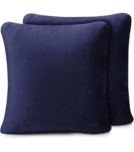 Juego De 2 Fundas De Almohada 50x50 Microfibra Cepillada Gris Claro Con Ofertas En