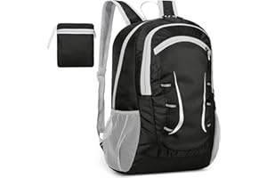 Alitifiy Lightweight Foldable Backpacks, 30L Packable Waterproof Small Hiking Bags & Packs Knapsack Daypack Handy for Men Women Ladies Kids Travel Camping Outdoor Rucksack Bag Pack