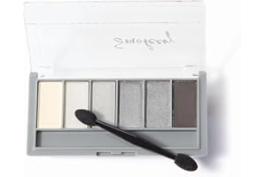 Technic Smokey Eyeshadow Palette - 6 Pigmented, Professional, Long Lasting and Blendable Matte & Shimmer Shades For the Perfect Smokey Eye Look. True Grey, Silver and Charcoal Shades. 7.2g