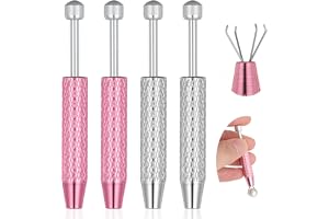 BOHUZ 4 stycken piercingbollvridare, piercingboll, tång, juvelerare, plockningsverktyg, ädelstenar, catcher för diamanter, kl