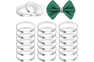 DOG'S BOOTY Lot de 20 ronds de serviette argentés - Ronds de serviette de Noël - Pour la maison, les restaurants, les bars et les mariages - Pour la plupart des fêtes à thème