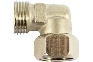 DI VAPOR Male/Female 22mm 1/2" Elbow Compression Fitting Connector for Showers and Baths