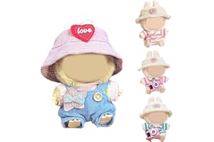 Ajuanbazha 17cm Plüsch Bekleidung, Niedliches Mini Kuscheltier Outfit mit DIY Pullover Hoodie Bekleidungszubehör, Ideales Kinder Geschenk (A)